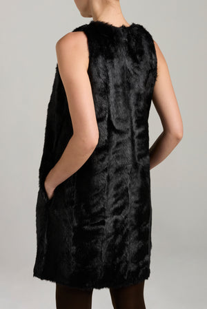 Faux Fur Mini Dress Faux Fur Mini Dress