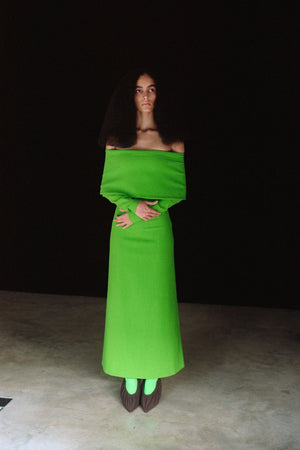 Green Bandeau Dress